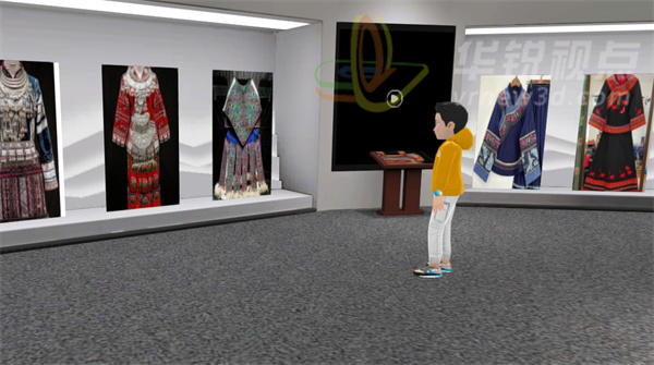 數字化展覽,民族服飾展廳,3D建模